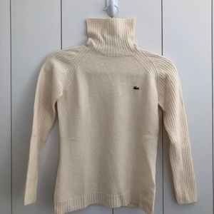 COPY - Lacoste White Wool Turtleneck Sweater